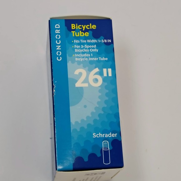 Concord 26 x 1-3/8 Bicycle Inner Tube Schrader Valve  3-Speed Bicycles 7154308 - Picture 3 of 5